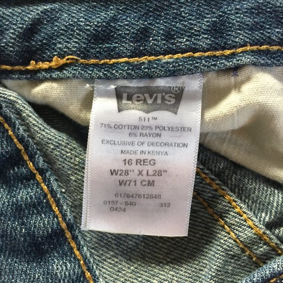 511 Levi's Jeans for Girls - Picture 12 of 15
